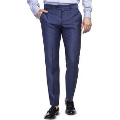 Spodnie MARCO 15-15SB. Niebieskie spodnie męskie Giacomo Conti, m, bez wzorów, z wełny, eleganckie. Za 399,00 zł.
