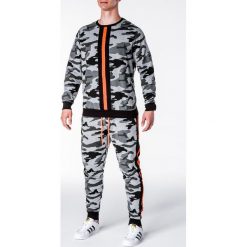 Bejsbolówki męskie: KOMPLET MĘSKI BLUZA + SPODNIE Z20 – SZARY/MORO
