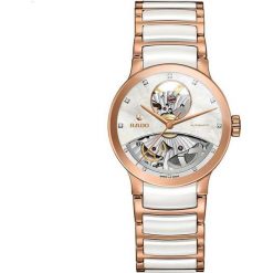 ZEGAREK RADO Centrix Automatic Open Heart Lady R30 248 90 2. Białe zegarki damskie RADO, ze stali. Za 9770,00 zł.