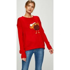Answear - Sweter. Szare swetry klasyczne damskie ANSWEAR, l, z dzianiny, z okrągłym kołnierzem. Za 99,90 zł.