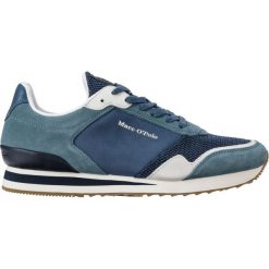 Marc O’Polo Tenisówki Niebieski. Niebieskie trampki męskie Marc O'Polo, bez wzorów, ze skóry, bez zapięcia. Za 395,95 zł.