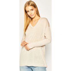 Sweter Max Mara Leisure 33610806. Brązowe swetry damskie Max Mara Leisure, m, bez wzorów, z wełny, klasyczne, bez rękawów, bez kaptura. W wyprzedaży za 659,00 zł.