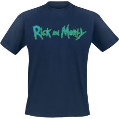 Rick And Morty Logo T-Shirt niebieski. Niebieskie koszulki męskie marki Rick And Morty, l, bez wzorów, bez kołnierzyka. Za 62,90 zł.