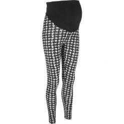 Legginsy ciążowe wzorzyste bonprix czarno-biały wzorzysty. Czarne legginsy damskie marki bonprix. Za 29,99 zł.