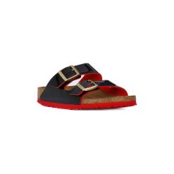 Klapki Birkenstock ARIZONA TWO TONE. Czarne klapki damskie Birkenstock, bez wzorów, bez obcasa. Za 353,07 zł.