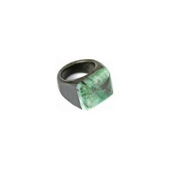 InspiRING Szmaragd Agat rozmiar 15. Zielone pierścionki damskie Brazi druse jewelry, z agatem. Za 370,00 zł.