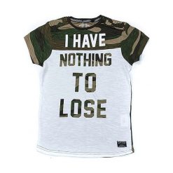 T-shirty chłopięce z nadrukiem: Koszulka w kolorze szaro-oliwkowym