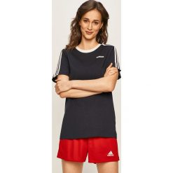 Adidas - Polo. Niebieskie topy damskie Adidas, s, z nadrukiem, z poliesteru, polo. Za 99,90 zł.