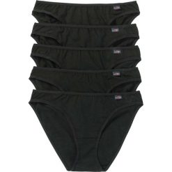 Figi bonprix czarny. Czarne majtki damskie bonprix, z aplikacjami. Za 47,94 zł.