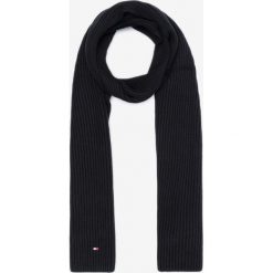 Tommy Hilfiger Szalik Czarny. Czarne szaliki męskie TOMMY HILFIGER, bez wzorów, z bawełny. Za 290,95 zł.