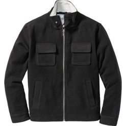 Kurtki męskie bomber: Kurtka ze sztucznym futerkiem w kołnierzu Regular Fit bonprix czarny