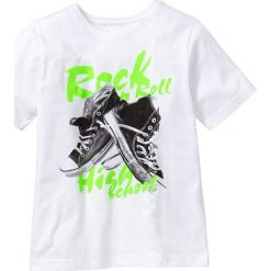 T-shirty chłopięce: Shirt z nadrukiem bonprix biały