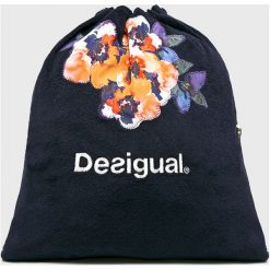 Desigual Sport - Plecak. Niebieskie plecaki damskie marki Desigual Sport, bez wzorów, z bawełny, sportowe. Za 129,90 zł.