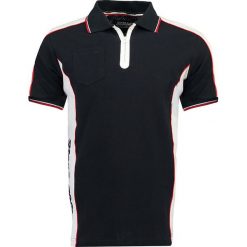 Koszulka polo w kolorze granatowym. Niebieskie koszulki męskie Stone Goose, m, w paski, z bawełny, bez rękawów. W wyprzedaży za 98,95 zł.