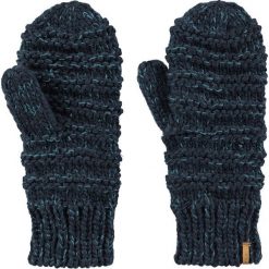 Barts - Rękawiczki Jasmin Mitts navy. Niebieskie rękawiczki damskie Barts, z wełny. W wyprzedaży za 89,90 zł.
