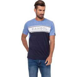 T-shirt w kolorze niebiesko-granatowym. Niebieskie t-shirty męskie Lonsdale, Kangol, s, z nadrukiem, z bawełny, z okrągłym kołnierzem. W wyprzedaży za 39,95 zł.