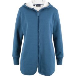 Bluza rozpinana z polarem bonprix jasny indygo melanż. Niebieskie bluzy polarowe bonprix, melanż. Za 129,99 zł.