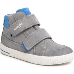 Sneakersy SUPERFIT - 6-06350-25 D Grau/Blau. Szare trampki chłopięce Superfit, bez wzorów, z zamszu, bez zapięcia. Za 239,00 zł.
