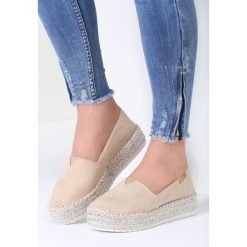 Espadryle damskie: Beżowe Espadryle Open Mind