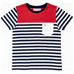 Minoti T-Shirt W Paski Dla Chłopców 92 - 98 Niebieski. Niebieskie t-shirty chłopięce marki MINOTI, w paski. W wyprzedaży za 28,00 zł.