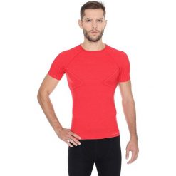 Brubeck Koszulka męska z krótkim rękawem ACTIVE WOOL czerwony r. XL (SS11710). Czerwone koszulki sportowe męskie marki Brubeck, m. Za 108,99 zł.