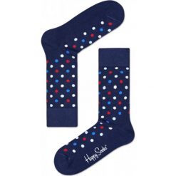 Skarpety Happy Socks (DOT01-6001). Niebieskie skarpetki damskie marki Happy Socks, z bawełny. Za 29,99 zł.