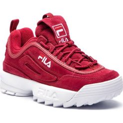 Sneakersy FILA - Disruptor S Low Wmn Cr 1010553.40K Marsala. Czerwone półbuty damskie Fila, ze skóry. W wyprzedaży za 489,00 zł.