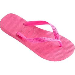 Havaianas - Japonki. Różowe klapki damskie marki Havaianas, z gumy, na płaskiej podeszwie. W wyprzedaży za 49,90 zł.