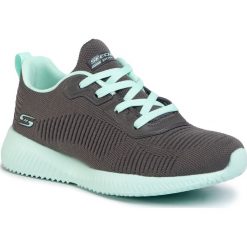 Buty SKECHERS - Summer Haze 117007/GYMN Gray/Mint. Szare buty sportowe damskie Skechers, bez wzorów, z tworzywa sztucznego, sportowe, na fitness i siłownię. W wyprzedaży za 189,00 zł.