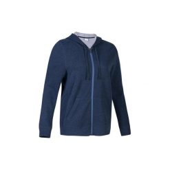 Bluza na zamek z kapturem Gym & Pilates 520 damska. Niebieskie bluzy damskie z kapturem marki DOMYOS, s, z bawełny. W wyprzedaży za 54,99 zł.