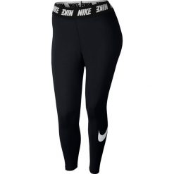 SPODNIE W NSW LGGNG CLUB HW. Czarne spodnie damskie Nike, na jesień, bez wzorów, z bawełny, na fitness i siłownię. Za 119,99 zł.