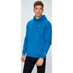 Tommy Jeans - Bluza. Niebieskie bejsbolówki męskie Tommy Jeans, l, z bawełny, z kapturem. Za 359,90 zł.