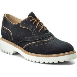 Oxfordy SERGIO BARDI - Formello SS127334118RB 407. Niebieskie półbuty damskie Sergio Bardi, na co dzień, bez wzorów, ze skóry, bez obcasa, na obcasie, bez zapięcia. W wyprzedaży za 209,00 zł.