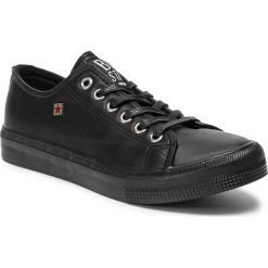 Trampki BIG STAR - EE274384 Black. Czarne półbuty damskie BIG STAR, bez wzorów, z gumy, retro, bez obcasa, na płaskiej podeszwie, bez zapięcia. Za 109,00 zł.