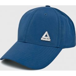 Reebok - Czapka. Niebieskie czapki z daszkiem męskie marki Reebok. W wyprzedaży za 39,90 zł.