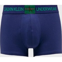Calvin Klein Underwear - Bokserki. Fioletowe bokserki męskie Calvin Klein Underwear, s, bez wzorów, z elastanu. W wyprzedaży za 79,90 zł.