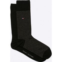 Tommy Hilfiger - Skarpety (2-pack). Czarne skarpetki męskie TOMMY HILFIGER, bez wzorów, z elastanu. W wyprzedaży za 39,90 zł.