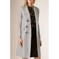 Płaszcz damski DEVONA. Szare kurtki damskie s, eleganckie. W wyprzedaży za 179,00 zł.