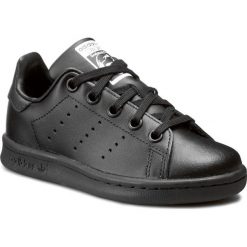 Buty adidas - Stan Smith C BA8376 Cblack/Cblack/Cblack. Czarne półbuty dziewczęce Adidas, na sznurówki. W wyprzedaży za 179,00 zł.