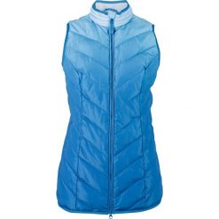 Kamizelka ocieplana w cieniowanym kolorze bonprix lazurowo-pudrowy niebieski. Niebieskie kamizelki damskie bonprix, bez wzorów, bez kaptura. Za 109,99 zł.
