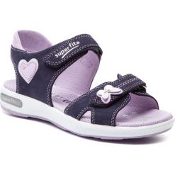 Sandały SUPERFIT - 4-09131-80 D Blau/Lila. Niebieskie sandały dziewczęce Superfit, ze skóry ekologicznej, bez zapięcia. Za 299,00 zł.