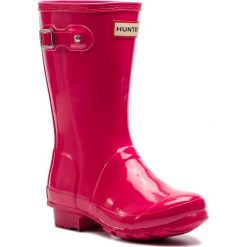 Kalosze HUNTER - Original Kids Gloss JFT6000RGL Bright Pink. Różowe kalosze dziewczęce marki Hunter. W wyprzedaży za 199,00 zł.