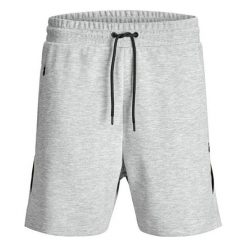 Jack&Jones Męskie Clean Sweat bluzy LightGrey (rozmiar M). Bluzy męskie Jack&Jones, m, bez wzorów, bez kołnierzyka, z krótkim rękawem, krótkie, bez kaptura. W wyprzedaży za 60,00 zł.