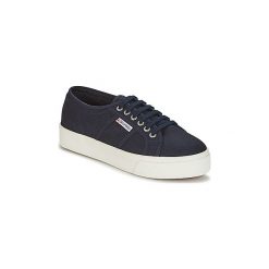 Buty Superga 2730 COTU. Niebieskie trampki i tenisówki damskie Superga, bez wzorów, bez zapięcia. Za 244,30 zł.