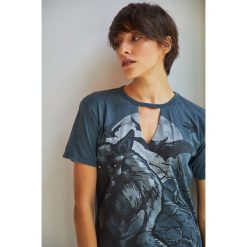 Medicine - Top by Dark Ashes, Halloween. Czarne bluzki z odkrytymi ramionami marki MEDICINE, s, z nadrukiem, z bawełny, z okrągłym kołnierzem. Za 59,90 zł.