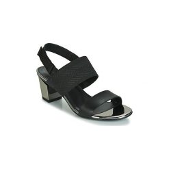 Sandały United nude LEV SANDAL MID. Czarne sandały damskie United Nude, bez wzorów, bez obcasa, bez zapięcia. Za 847,20 zł.