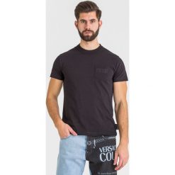 T-SHIRT VERSACE JEANS COUTURE. Białe t-shirty męskie Versace Jeans Couture, m, bez wzorów, z jeansu, bez kołnierzyka. Za 539,00 zł.