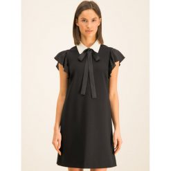 Sukienka koktajlowa Red Valentino SR0VAJ224JA. Czarne sukienki damskie Red Valentino, bez wzorów, z elastanu, wizytowe, bez kołnierzyka, bez rękawów. W wyprzedaży za 899,00 zł.
