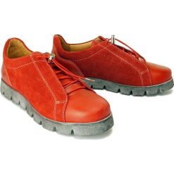 DR. BRINKMANN 942688-4 rot, półbuty damskie. Półbuty damskie Dr. Brinkmann, bez wzorów, ze skóry, bez obcasa, bez zapięcia. Za 349,90 zł.