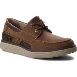 Mokasyny męskie: Mokasyny CLARKS – Un Abode Step 261326157 Dark Tan Lea